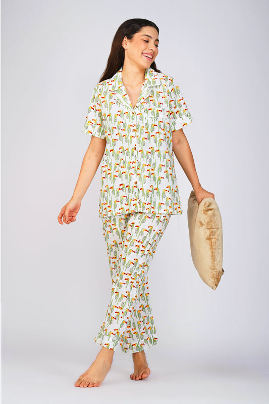 Flamboyant Flamingo Night Suit