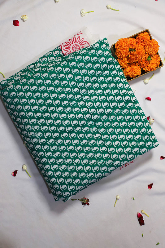 Emerald Mango Saree