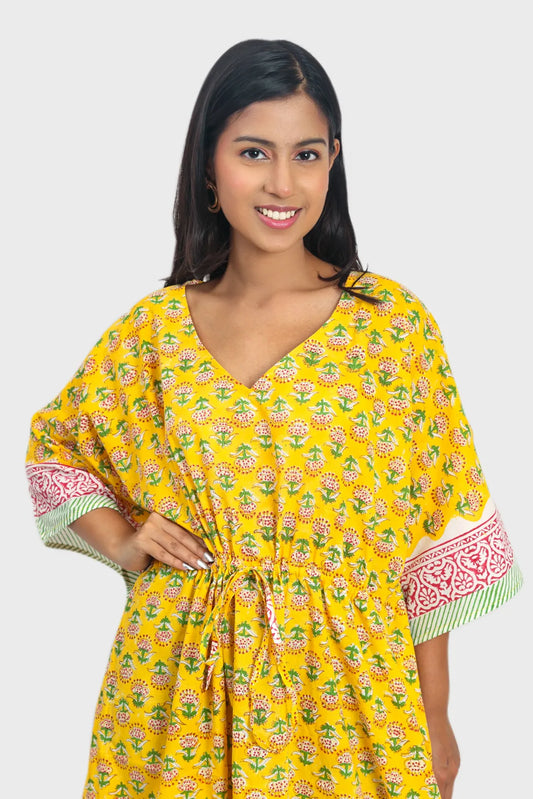 Buoyant Yellow Kaftan