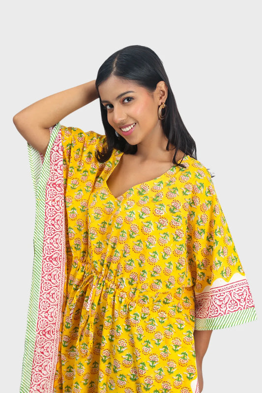 Buoyant Yellow Kaftan