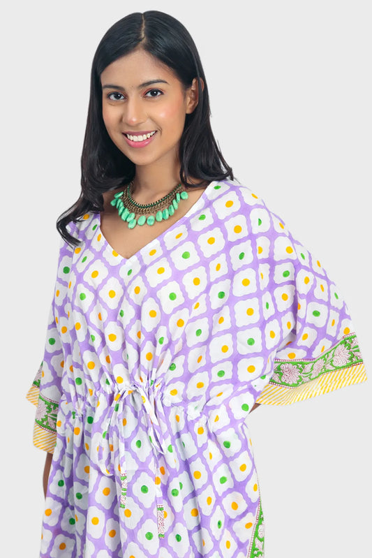 Palace Garden Polka Dots Kaftan