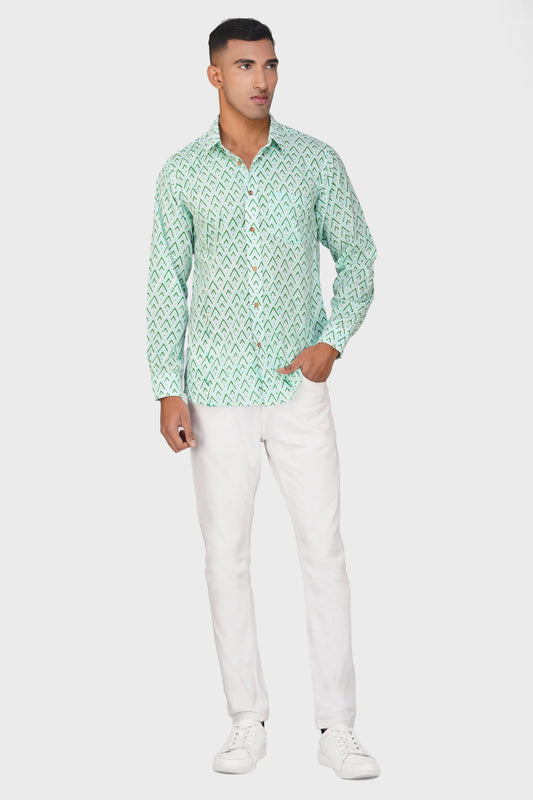 Geometry Delight Full Sleeve Men Shirt