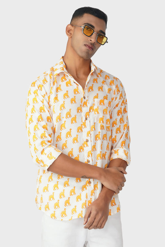 Golden Dunes Full Sleeve Men Shirt