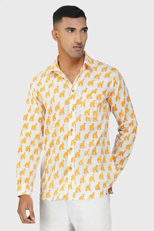 Golden Dunes Full Sleeve Men Shirt