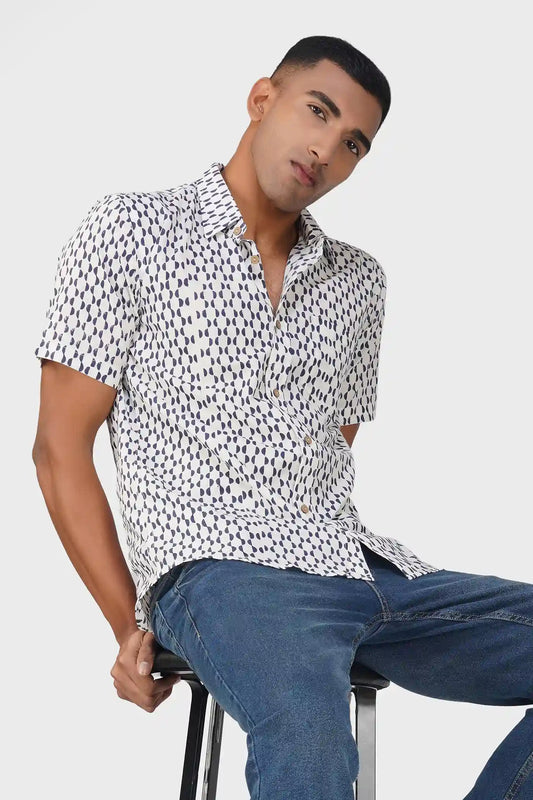 Half Moon Half Sleeve Men Shirt