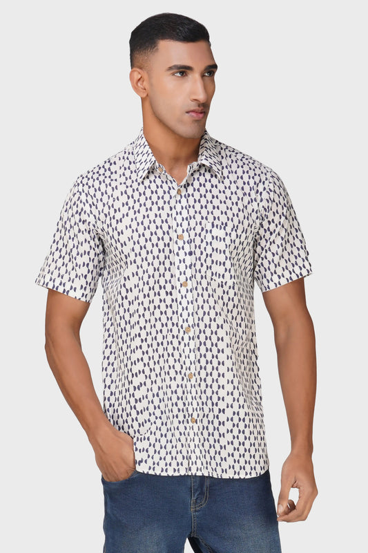 Half Moon Half Sleeve Men Shirt