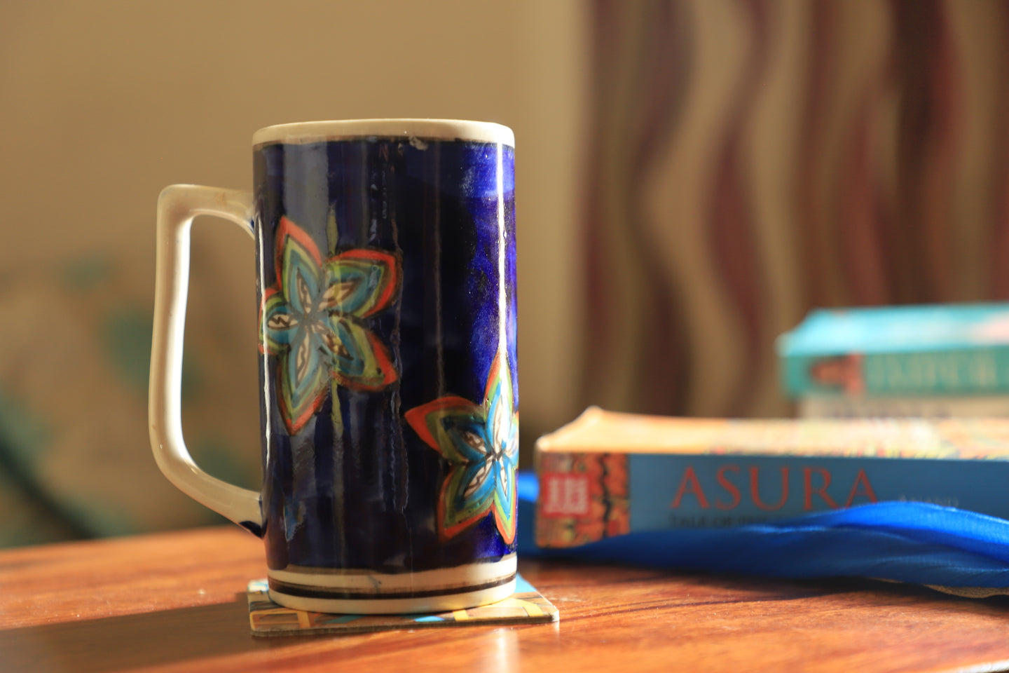 Ocean orchid artistry Blue Mug