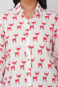 Red Frosty Reindeer Shirt