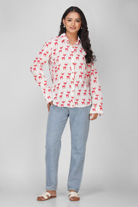 Red Frosty Reindeer Shirt