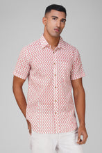 Load image into Gallery viewer, Redline Elegance Half Sleeve Men Shirt
