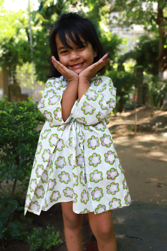 Blooming Flower Kids Kaftan