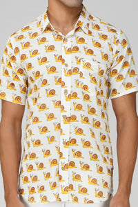 Snail Swag Half Sleeve Men Shirt