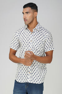 Whimsy Monkey Half Sleeve Men Shirt