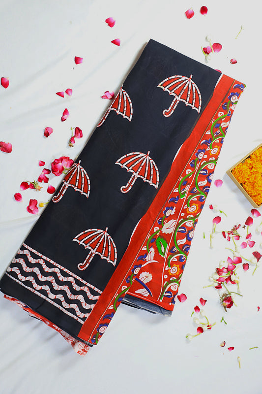 Flame & Shade Saree